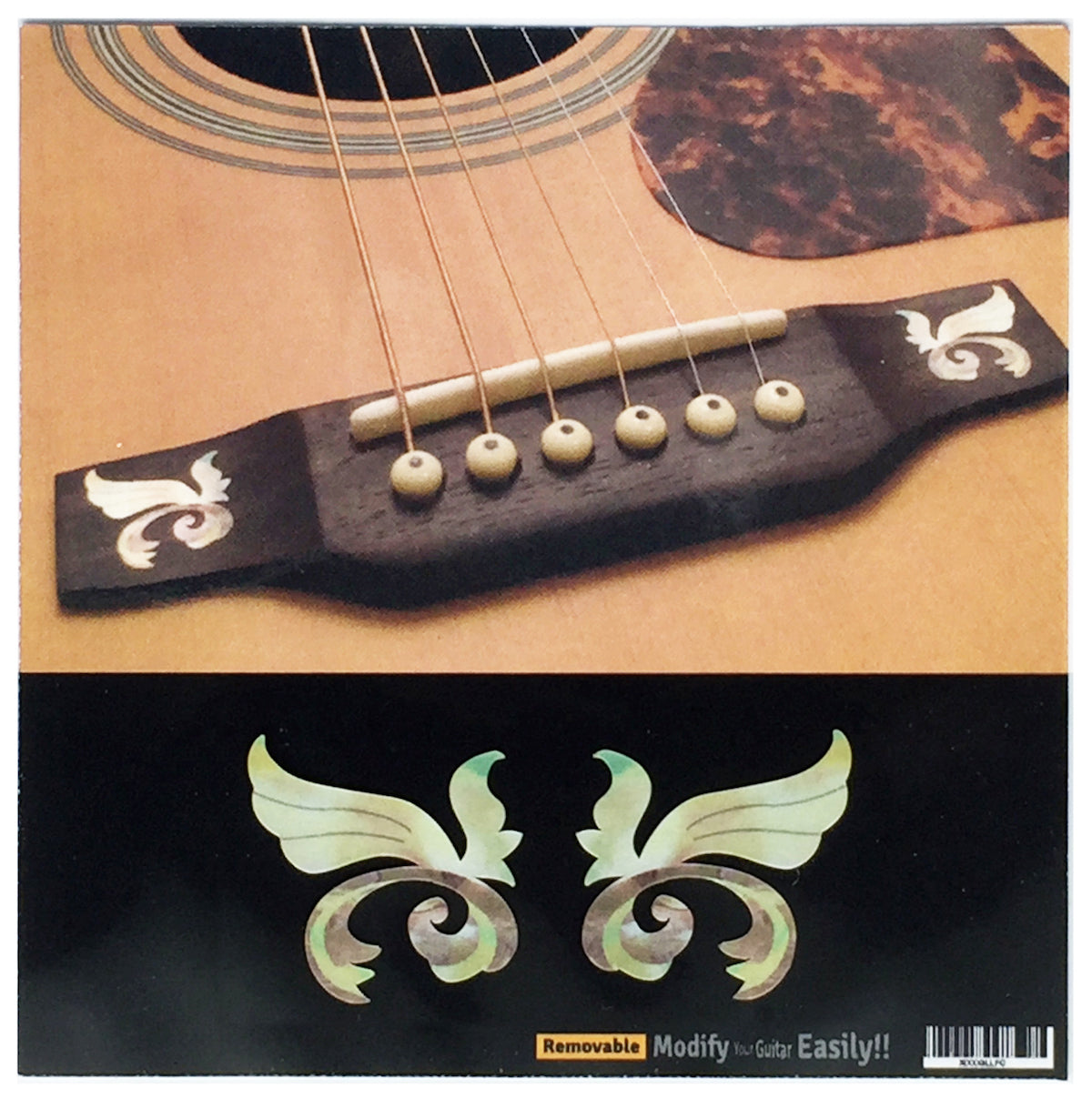 Little Wing - 2pcs Bridge Inlays - Inlay Stickers Jockomo