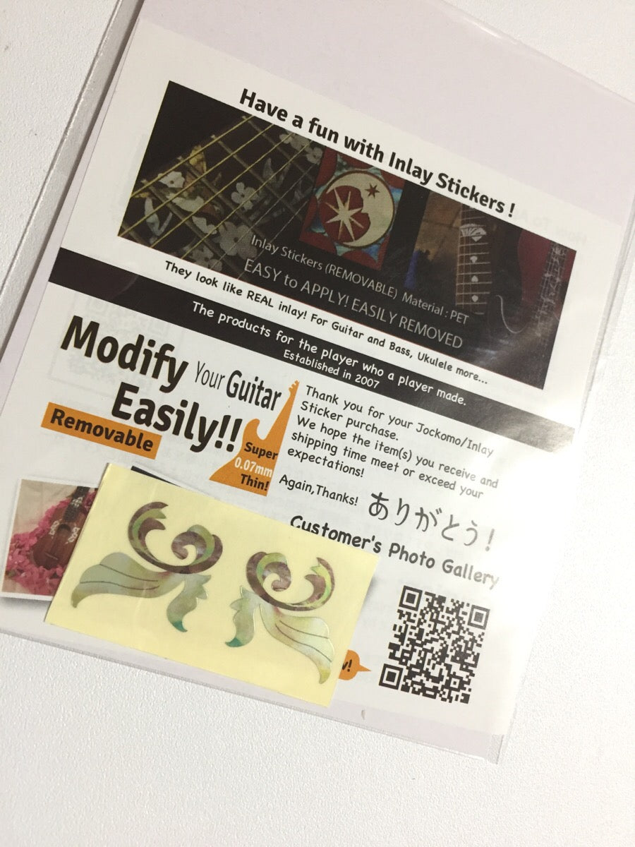 Little Wing - 2pcs Bridge Inlays - Inlay Stickers Jockomo