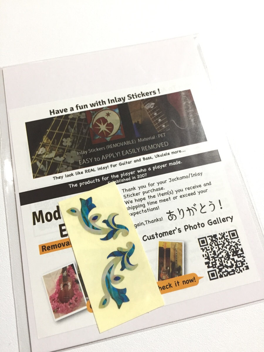 Traditional Motif - Inlay Stickers for Acoustic Guitar Bridge