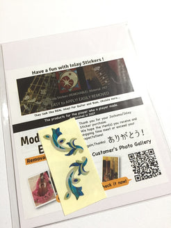 Traditional Motif - 2pcs Bridge Inlays - Inlay Stickers Jockomo