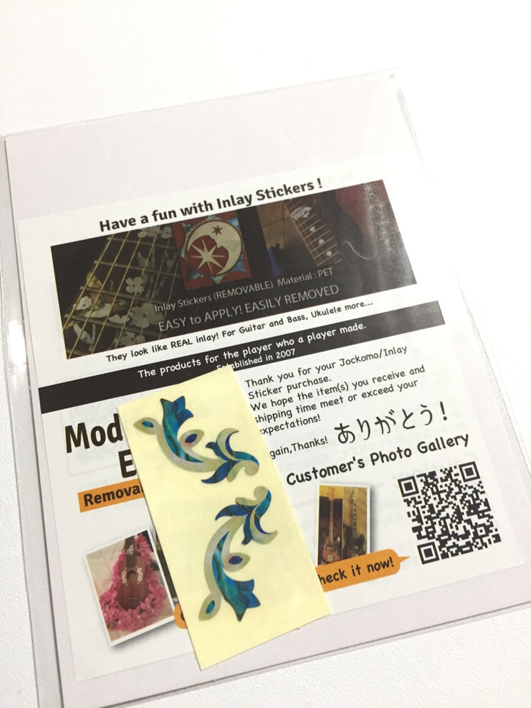 Traditional Motif - Inlay Stickers for Acoustic Guitar Bridge – Inlay ...