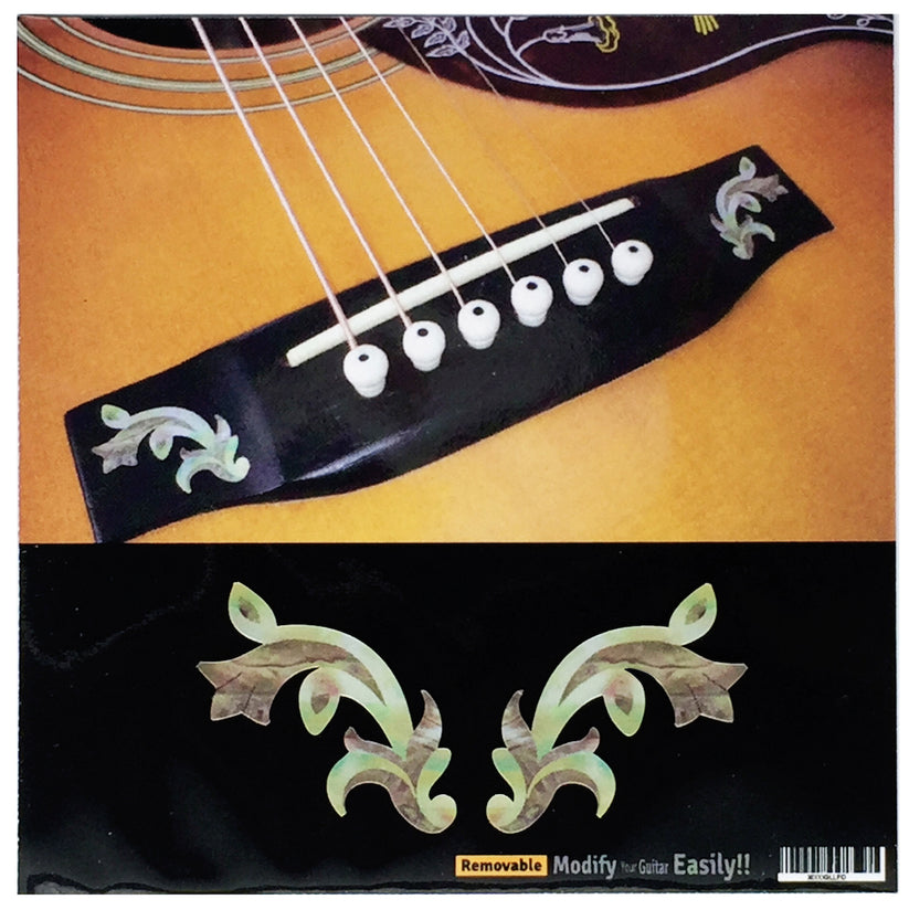 Traditional Motif - Inlay Stickers for Acoustic Guitar Bridge