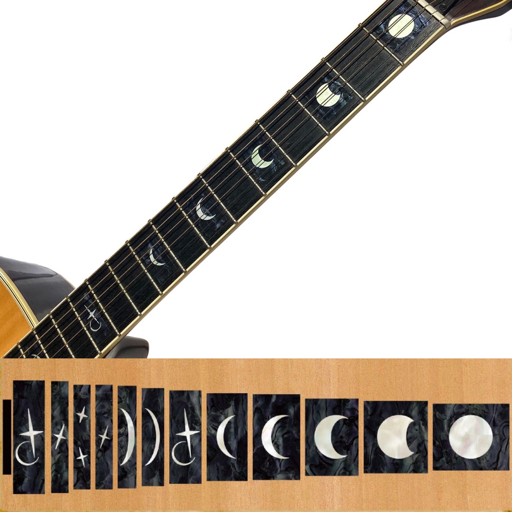 Moon Phases - Fret Markers for Guitars & Bass - Inlay Stickers Jockomo