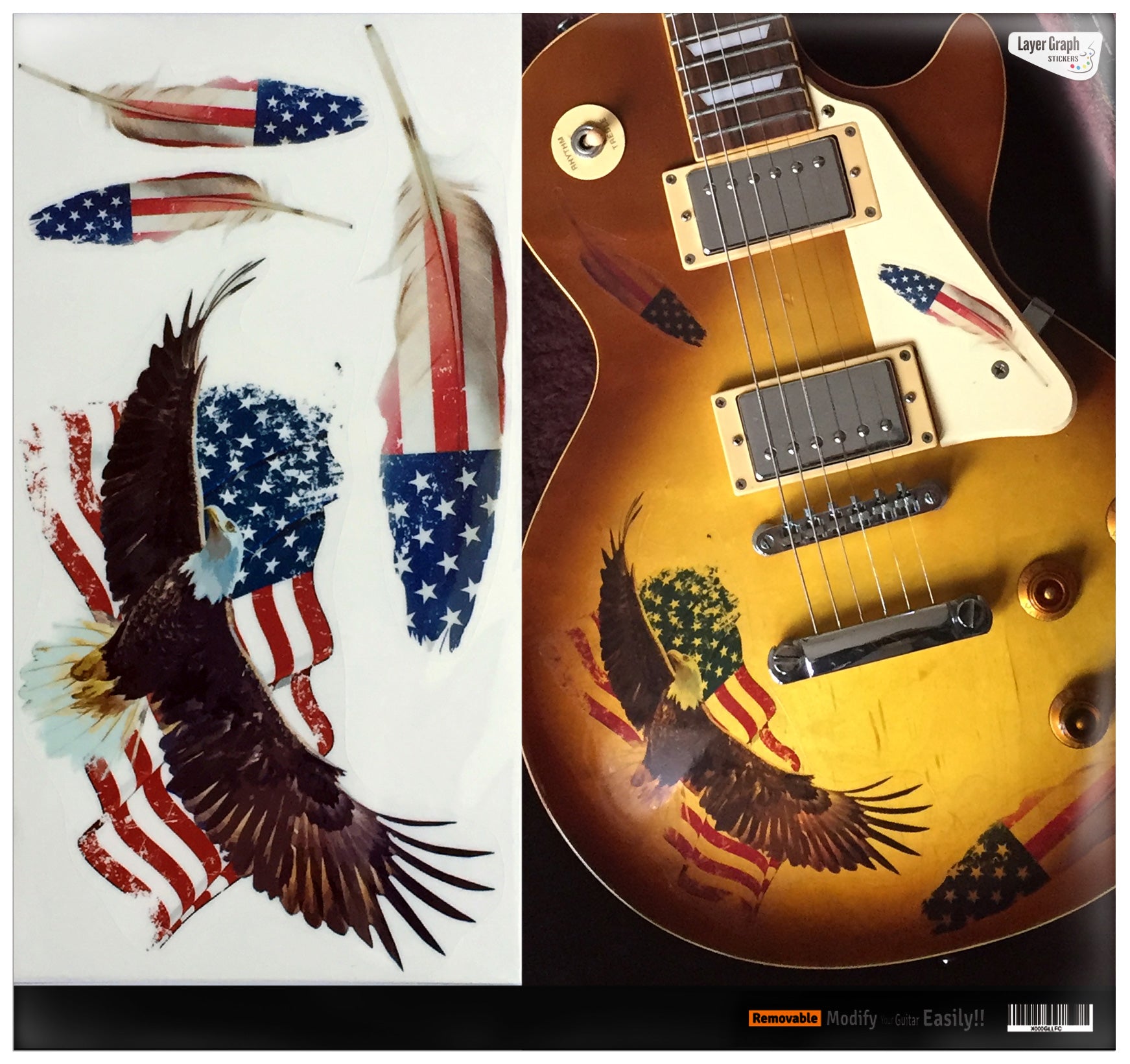 American Eagle - Layer Graph Stickers - Inlay Stickers Jockomo