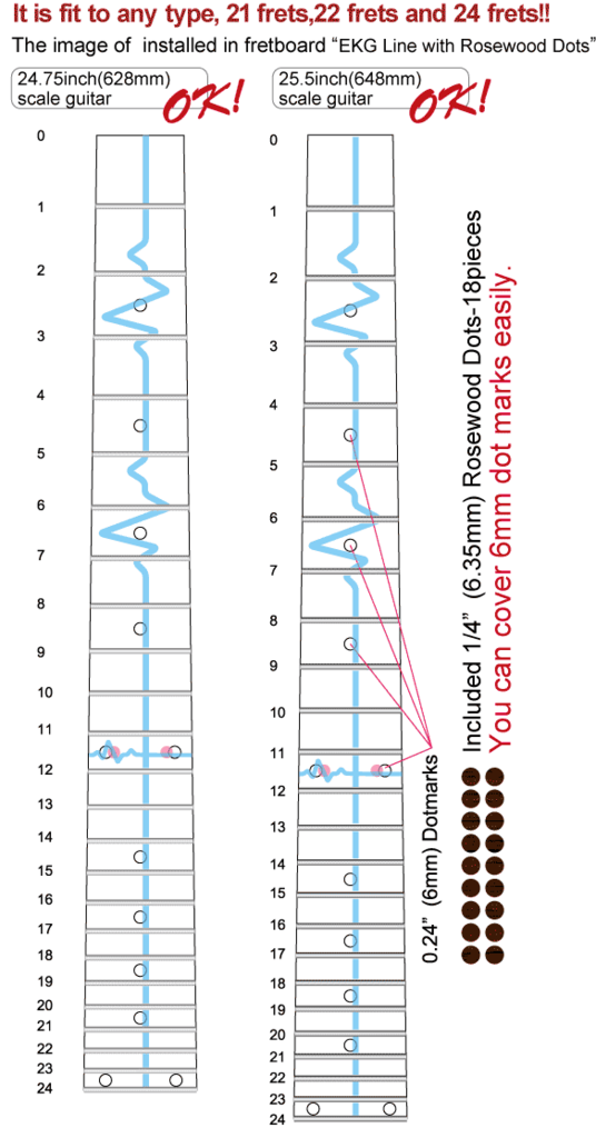 EKG / Heartbeat Line - Inlay Stickers Jockomo