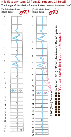 EKG / Heartbeat Line - Inlay Stickers Jockomo