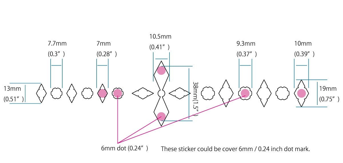 Diamond Checkers - Inlay Stickers Jockomo