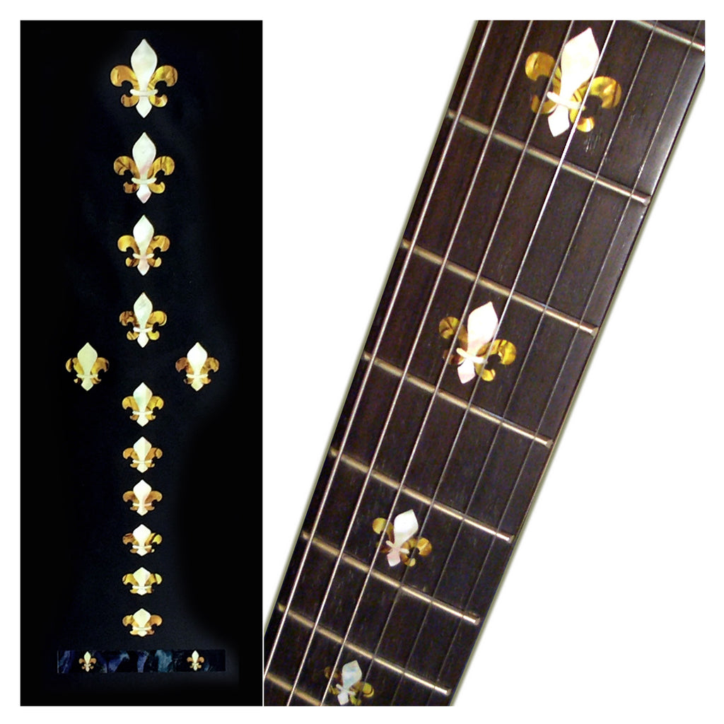 Fleur de Lys - Fret Markers for Guitars & Bass - Inlay Stickers Jockomo