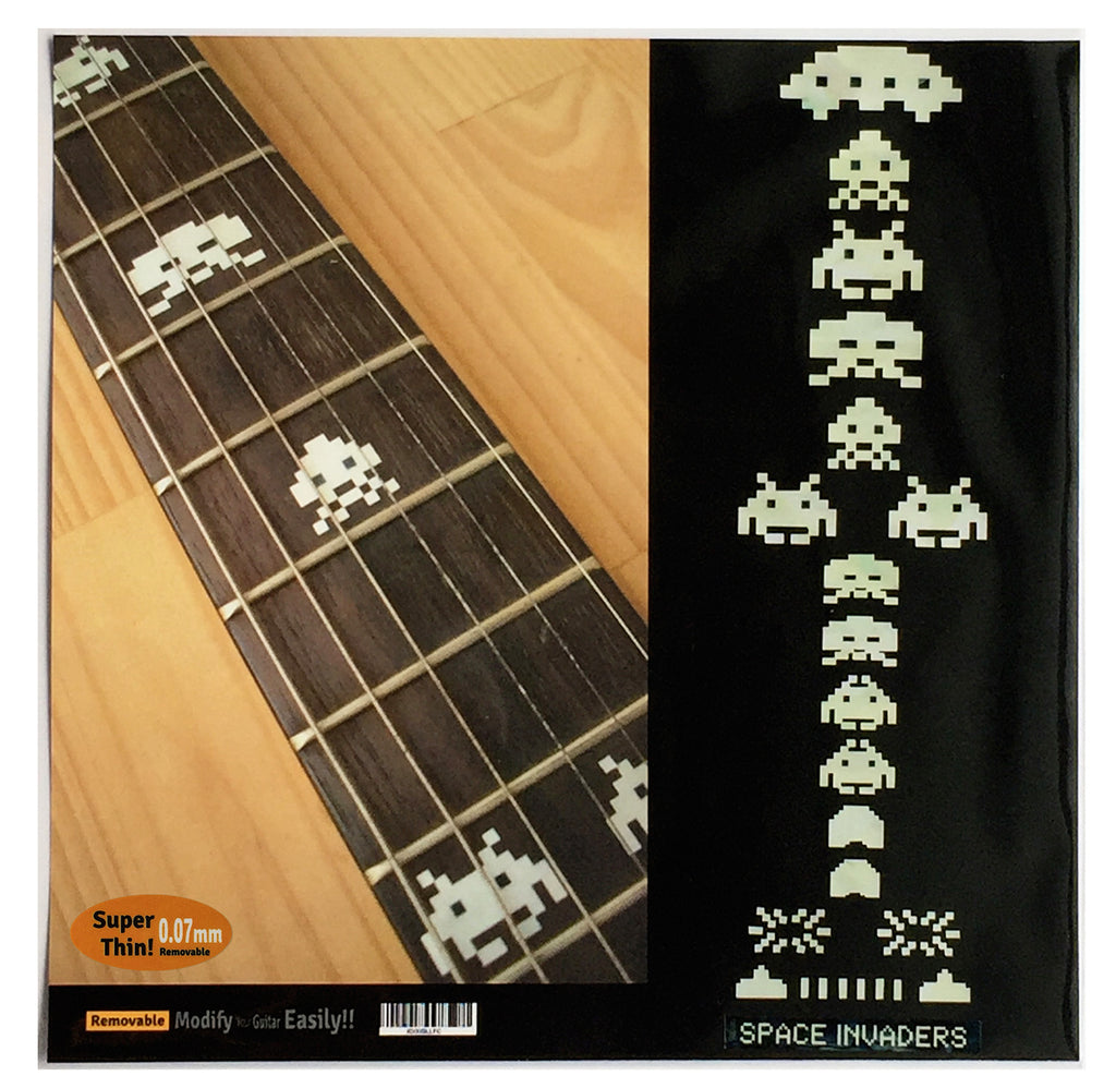 Space Invaders - Fret Markers for Guitars & Bass - Inlay Stickers Jockomo