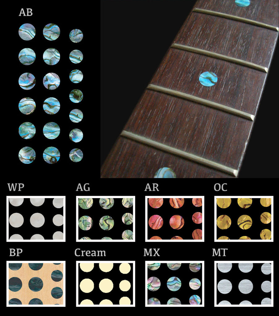 Custom Dot Fret Markers - Inlay Stickers Jockomo