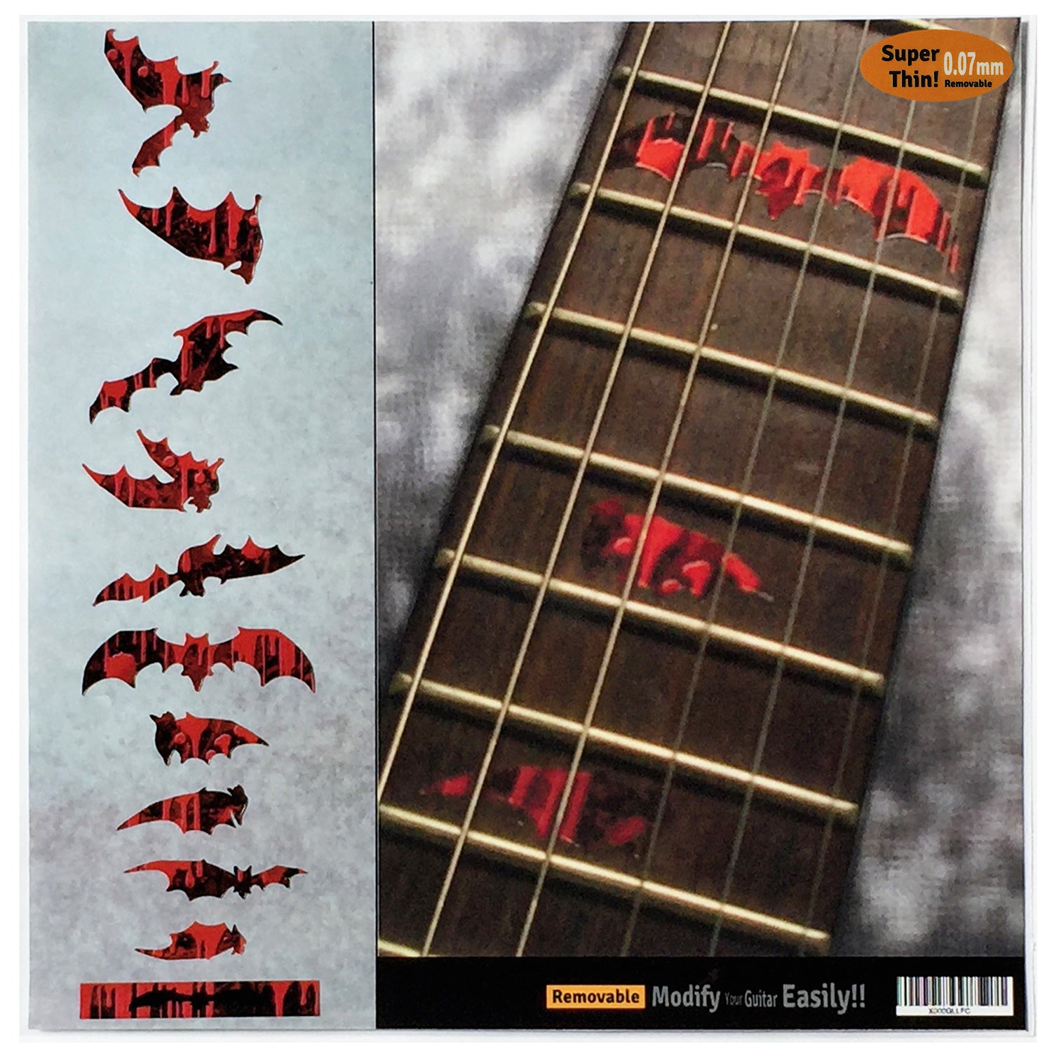 Bat Wings - Fret Markers for Guitars & Bass - Inlay Stickers Jockomo