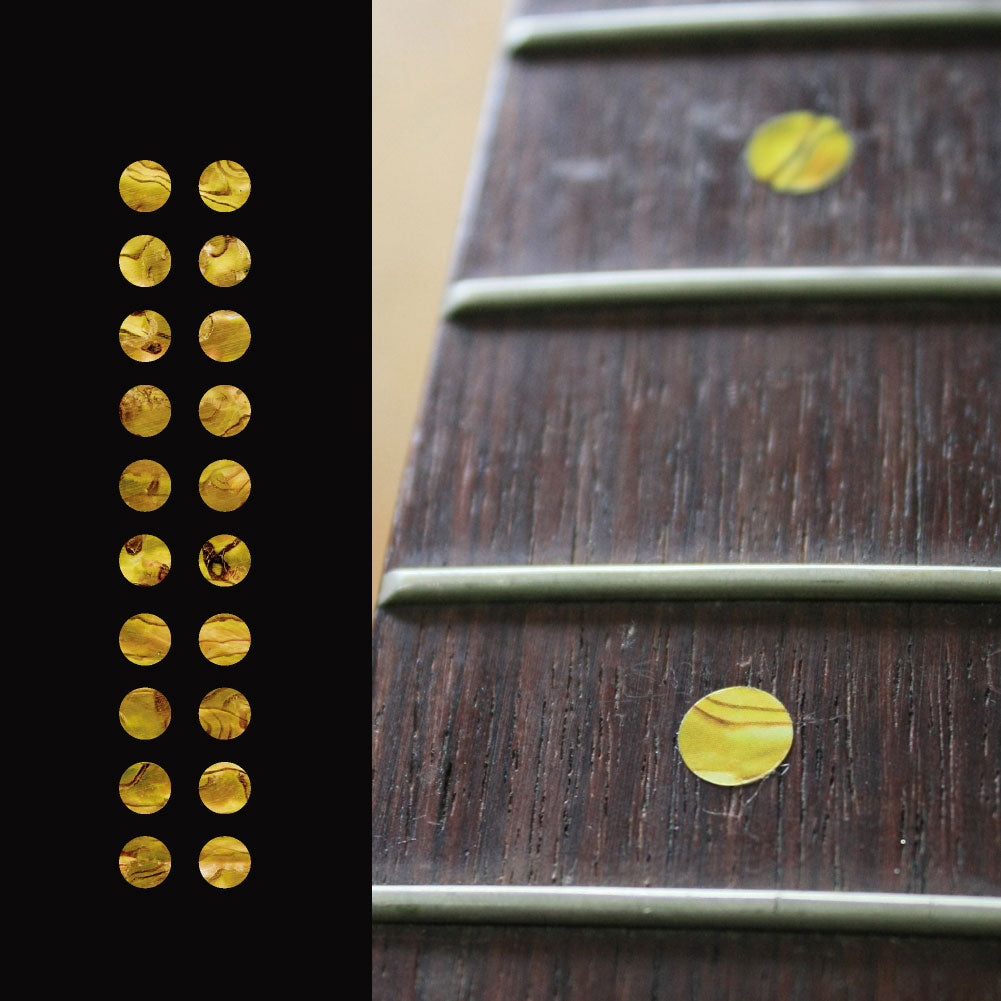 1/4 (6.35mm) Dots /Rosewood color Fretboard Markers Inlay Stickers De 1/4 (6.35mm) Dots /Rosewood color Fretboard Markers Inlay Stickers De