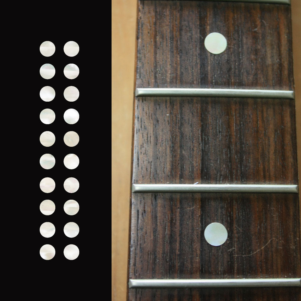 1/4"(6.35mm) Dot Fret Markers - Inlay Stickers Jockomo