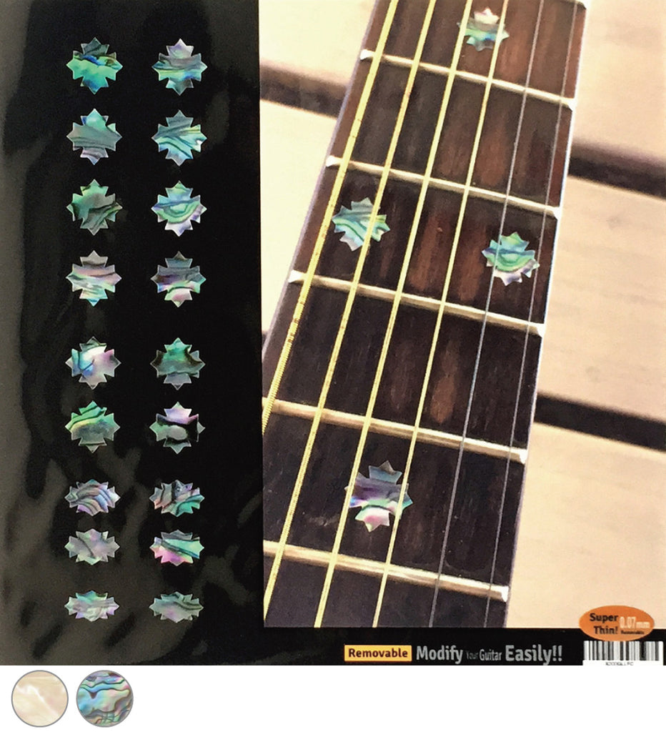 Traditional Snowflakes - Fret Markers for Guitars, Bass & Ukuleles - Inlay Stickers Jockomo