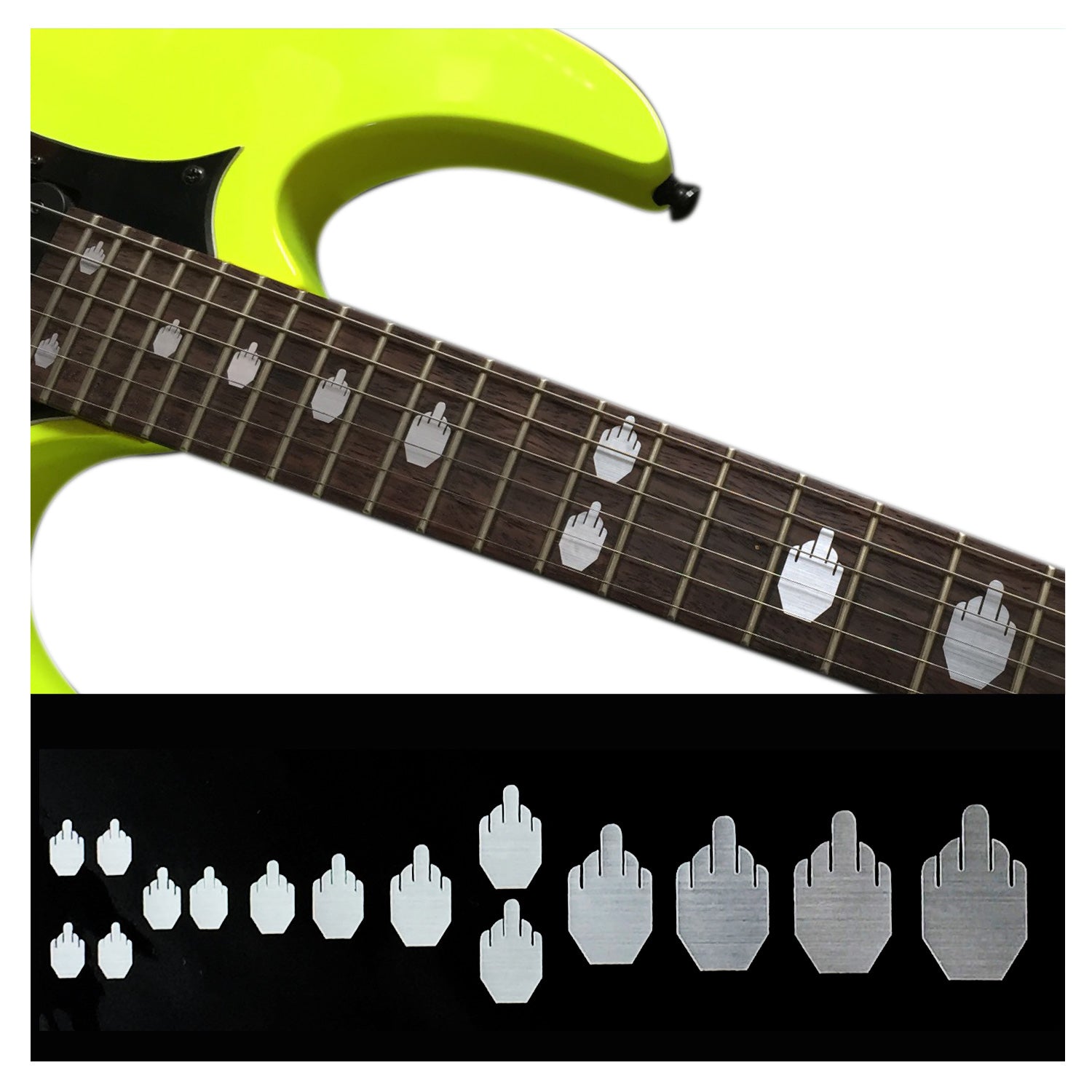 James Hetfield (Metallica) Middle Fingers - Inlay Stickers Jockomo