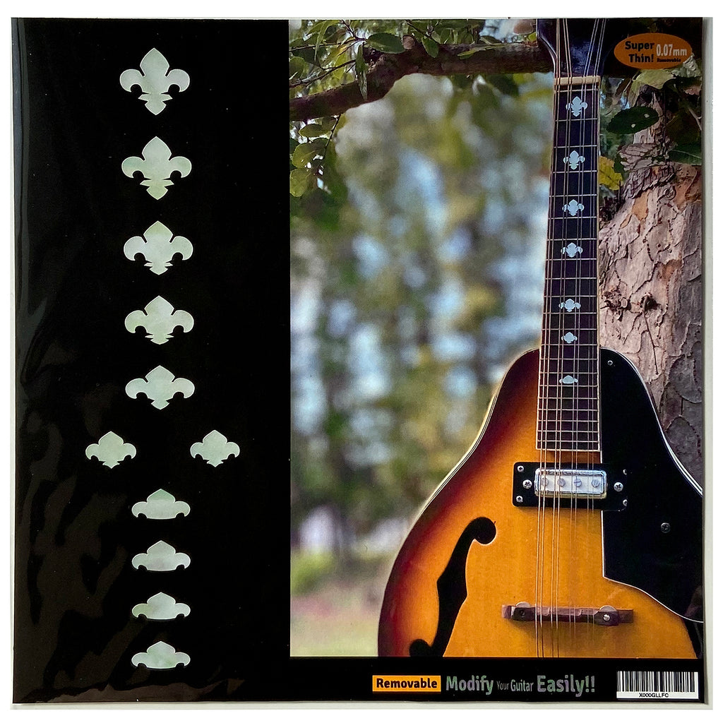 Fleur de Lys - Fret Markers for Mandolins & Ukuleles - Inlay Stickers Jockomo