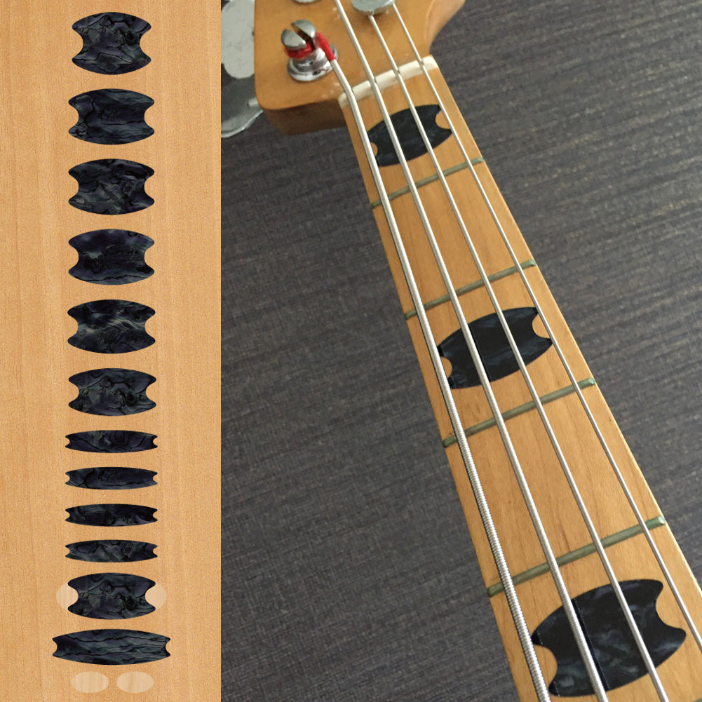 Oval Crowns - Fret Markers for Bass - Inlay Stickers Jockomo
