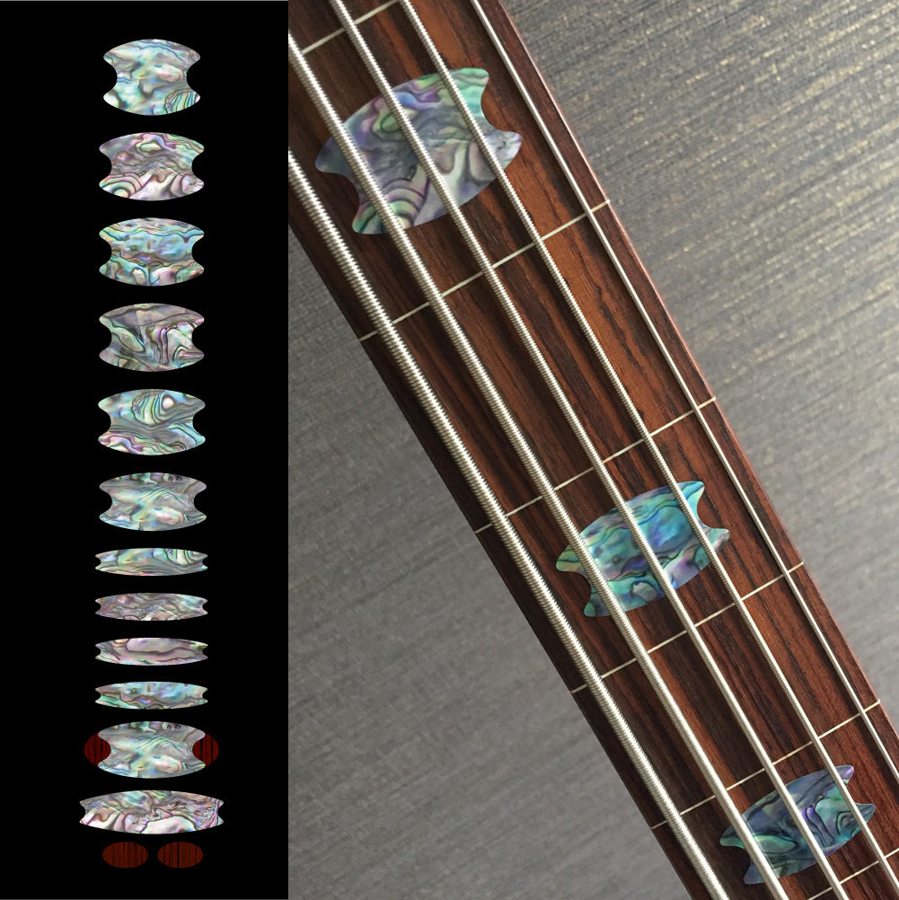 Oval Crowns - Fret Markers for Bass - Inlay Stickers Jockomo