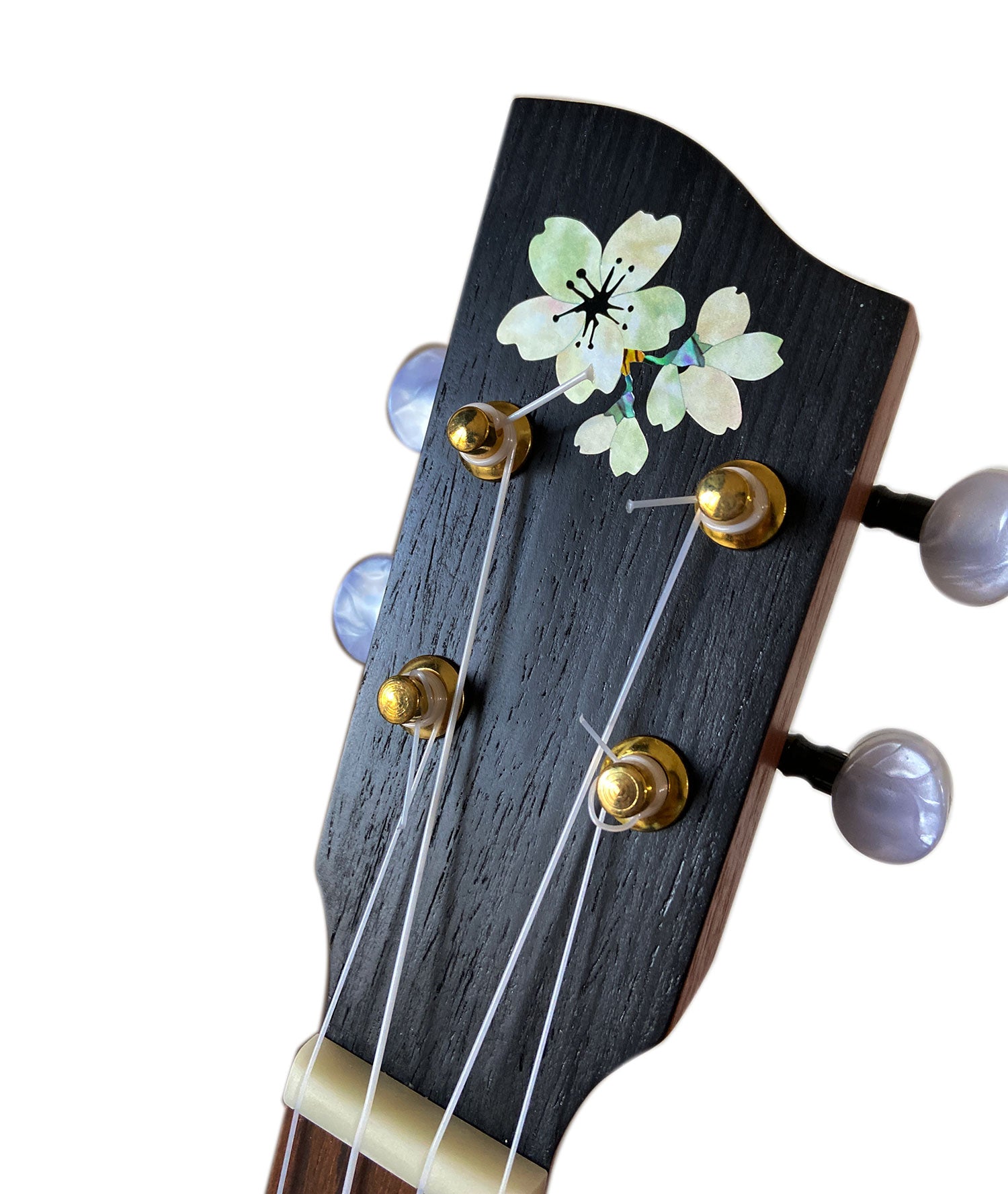 Sakura Crescent Moon Rosette for Ukuleles – Soundhole Purfling Sticker