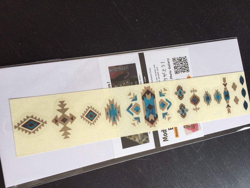 Native American / Ethnic Pattern (Natural) - Inlay Stickers Jockomo