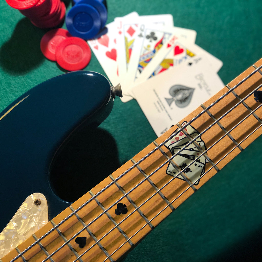 Playing Cards - Fret Markers for Bass - Inlay Stickers Jockomo