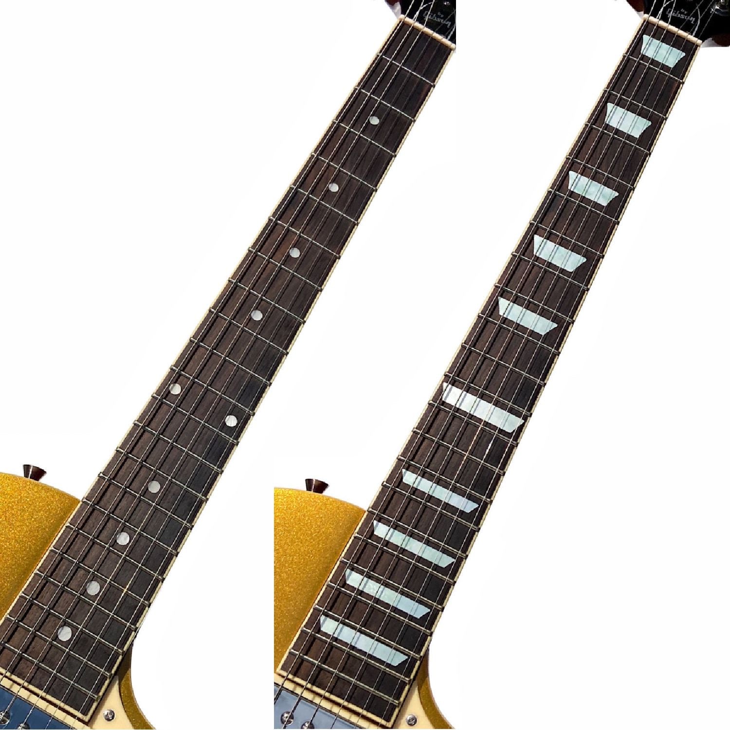 Dish / Trapezoid Les Paul Style Fret Markers - Inlay Stickers Jockomo