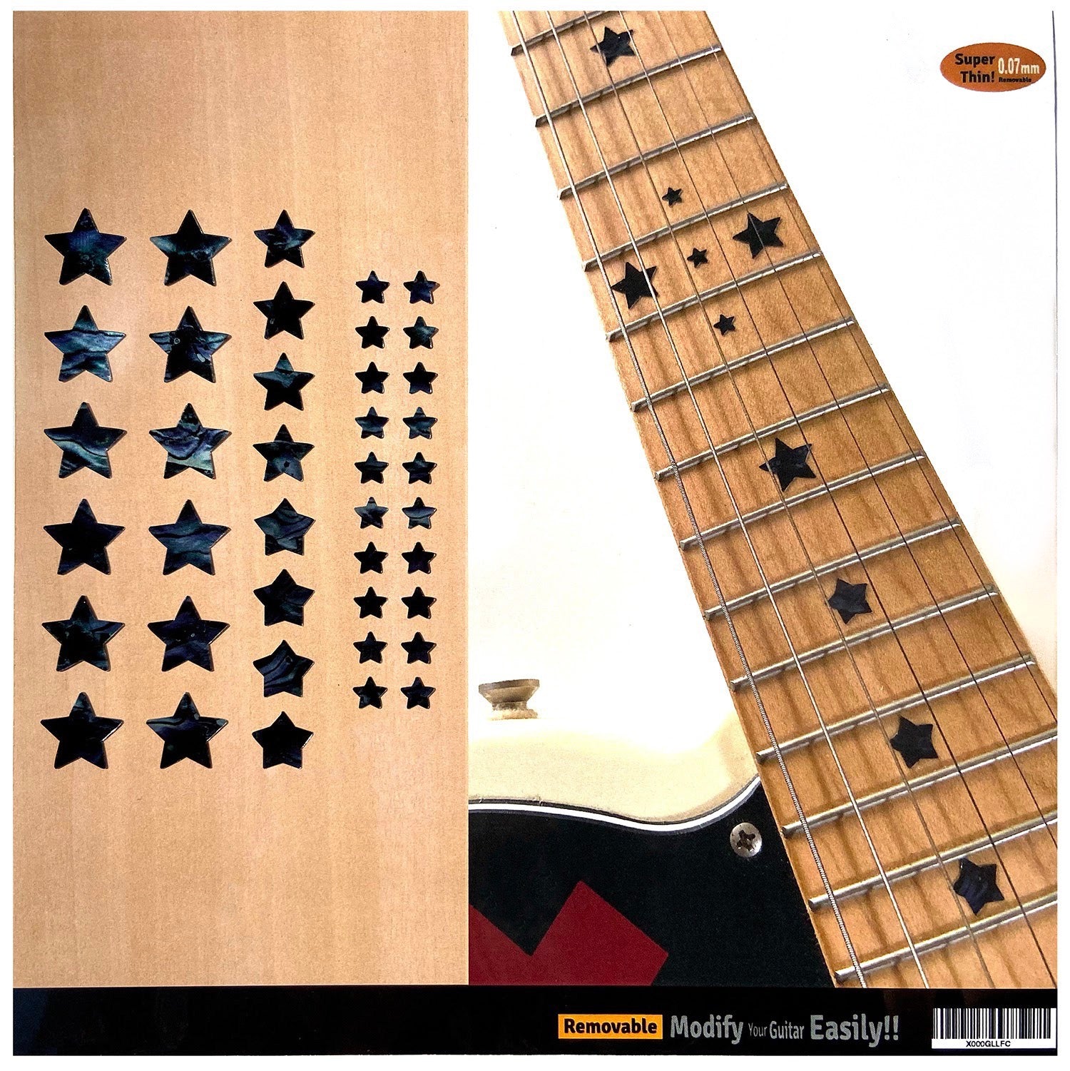 Stars Fret Markers Set - Inlay Stickers Jockomo