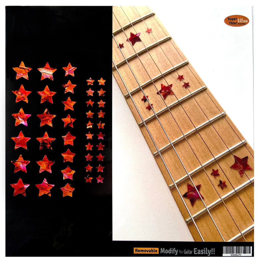 Stars Fret Markers Set - Inlay Stickers Jockomo