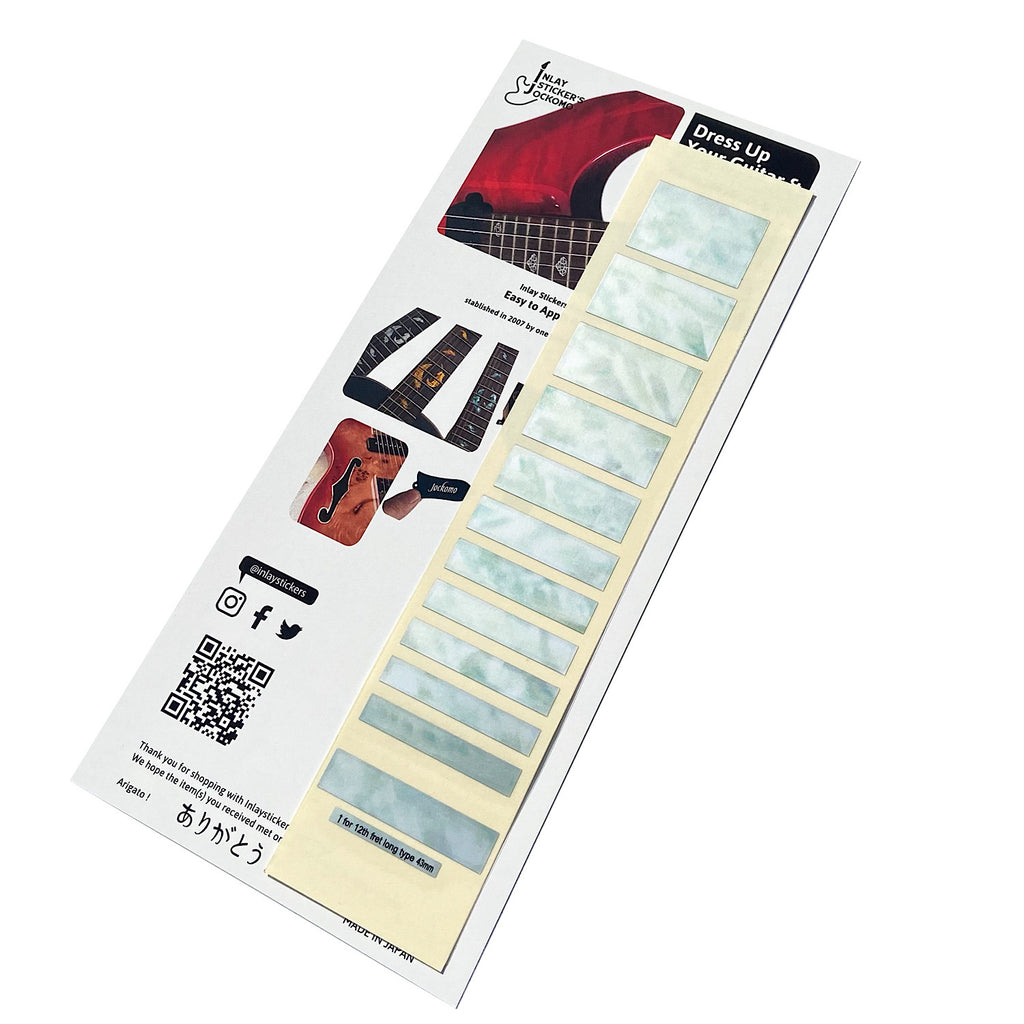 Jazz Bass Block Fret Markers - Inlay Stickers Jockomo