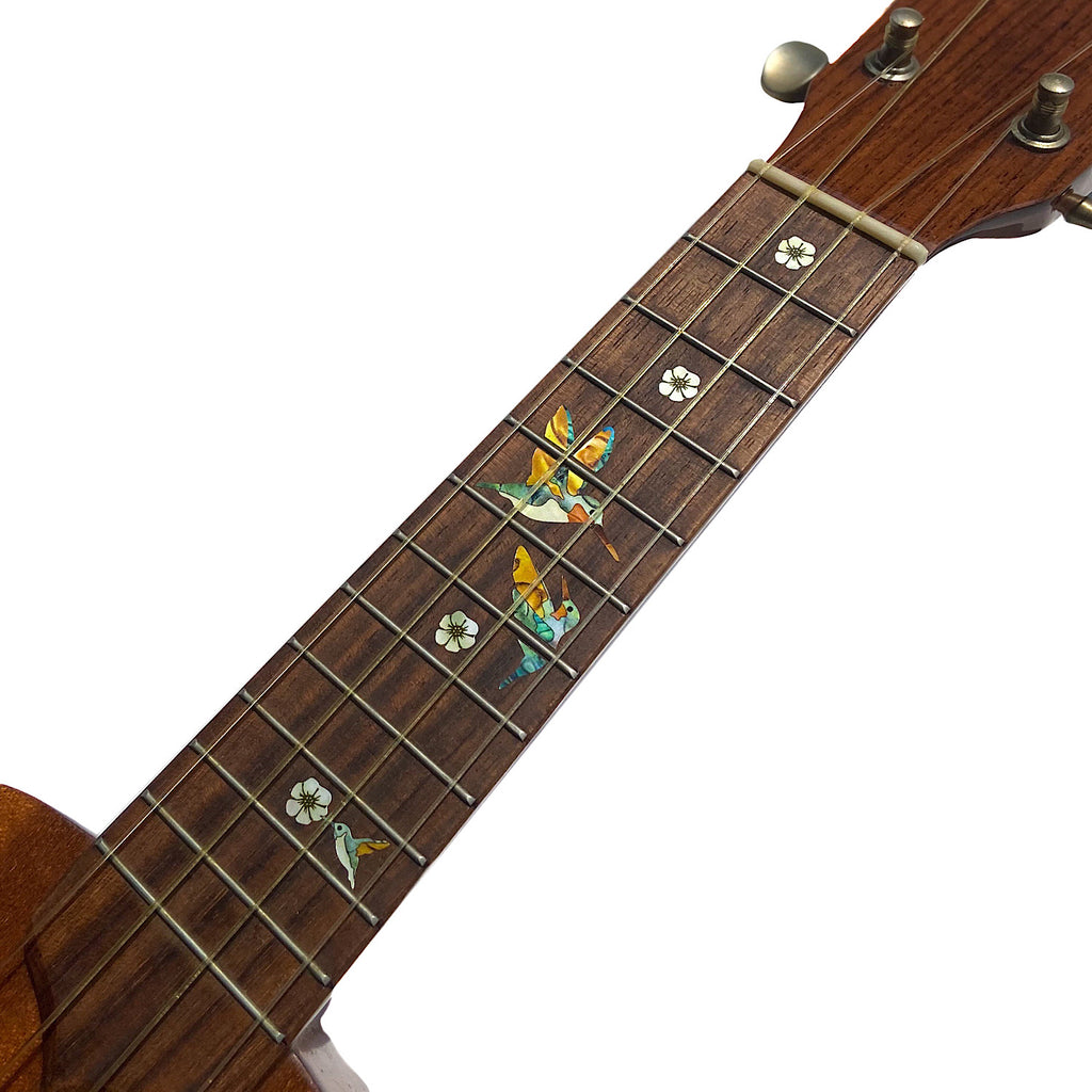 Bee Hummingbirds - Fret Markers for Ukuleles - Inlay Stickers Jockomo