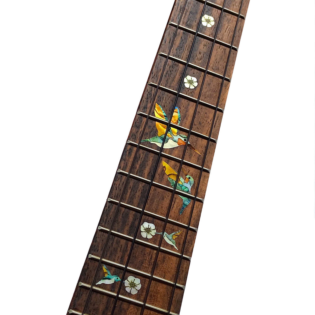 Bee Hummingbirds - Fret Markers for Ukuleles - Inlay Stickers Jockomo