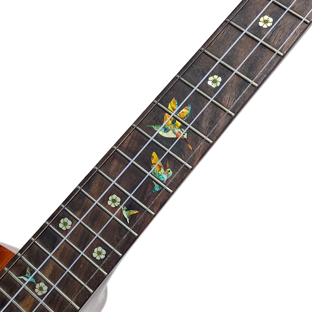 Bee Hummingbirds - Fret Markers for Ukuleles - Inlay Stickers Jockomo