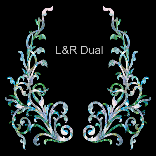 Vintage Vines (Abalone Mix) - Inlay Stickers Jockomo