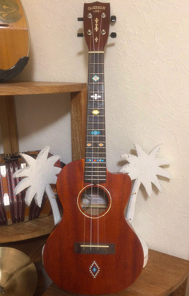 Native American Style / Ethnic Pattern (Turquoise) - Fret Markers for Ukuleles - Inlay Stickers Jockomo