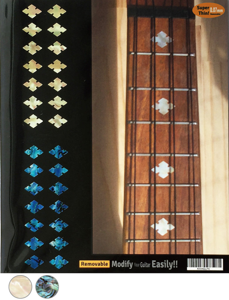 Slotted Diamonds - Fret Markers for Ukuleles - Inlay Stickers Jockomo