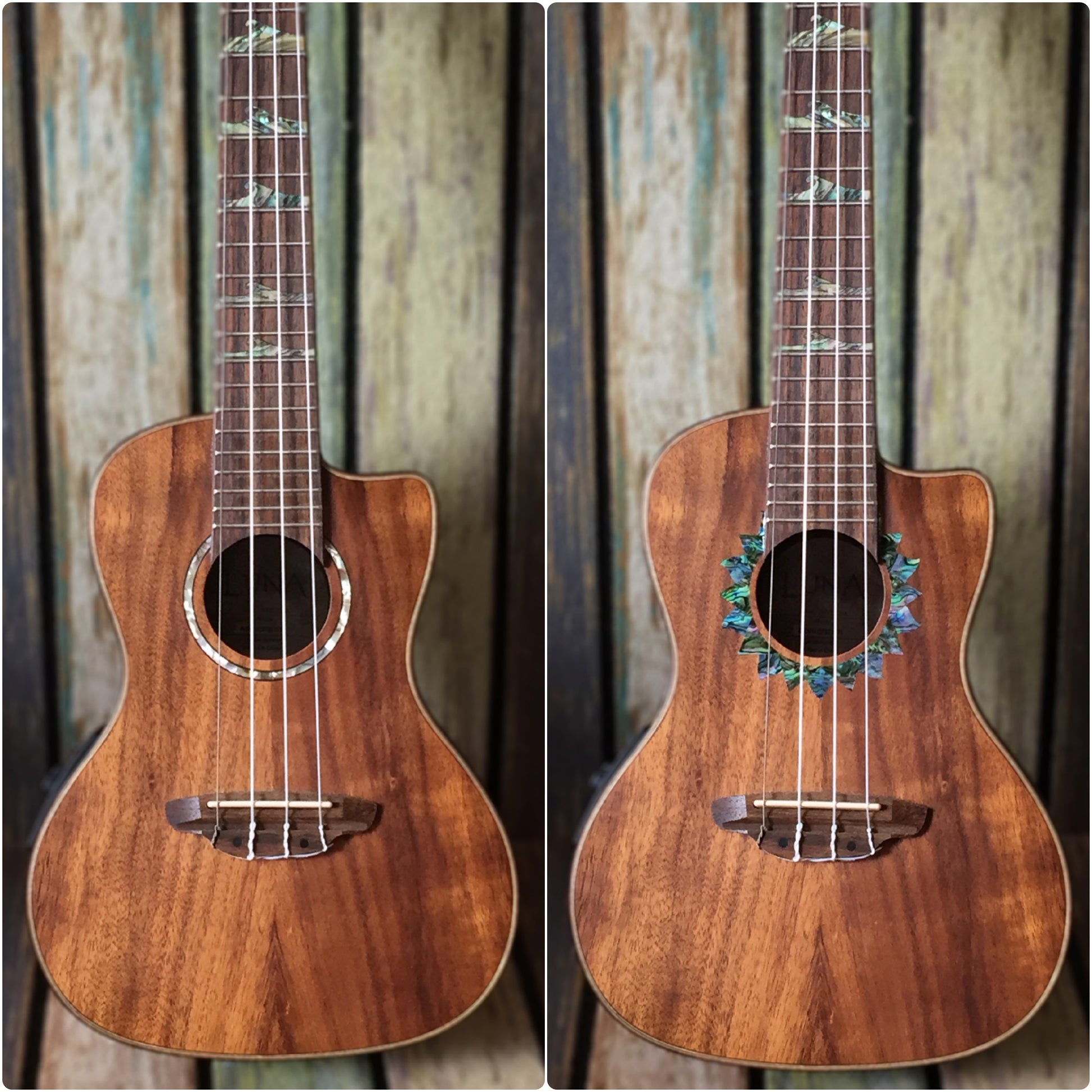 Sun (Abalone Blue) - Purfling for Ukuleles - Inlay Stickers Jockomo