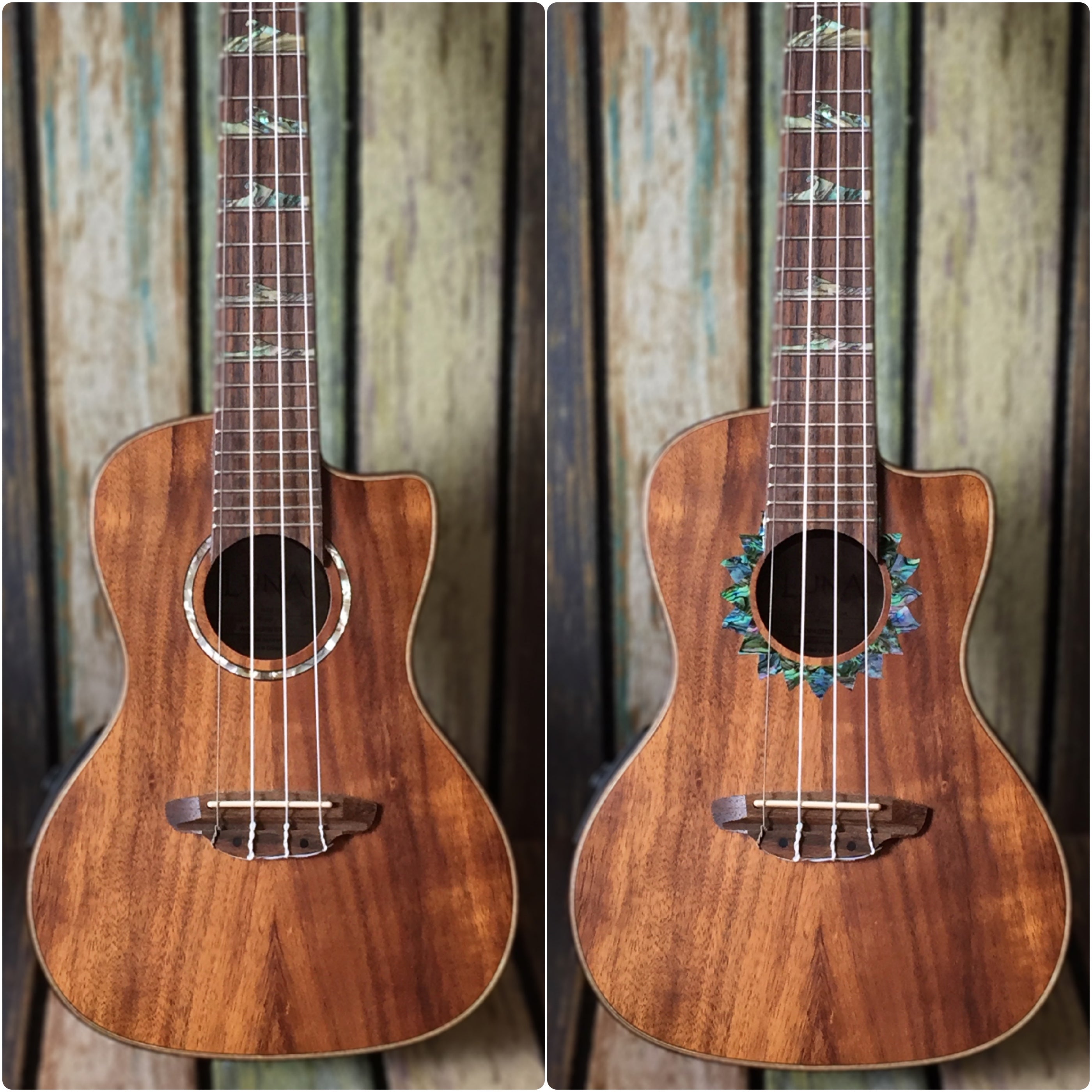 Sun (Abalone Blue) - Purfling for Ukuleles - Inlay Stickers Jockomo