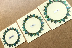 Sun (Abalone Blue) - Purfling for Ukuleles - Inlay Stickers Jockomo