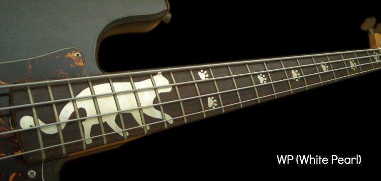 Cat Foot Prints / Paws - Fret Markers for Bass - Inlay Stickers Jockomo