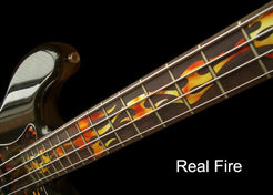 Fire Flames - Fret Markers for Bass - Inlay Stickers Jockomo