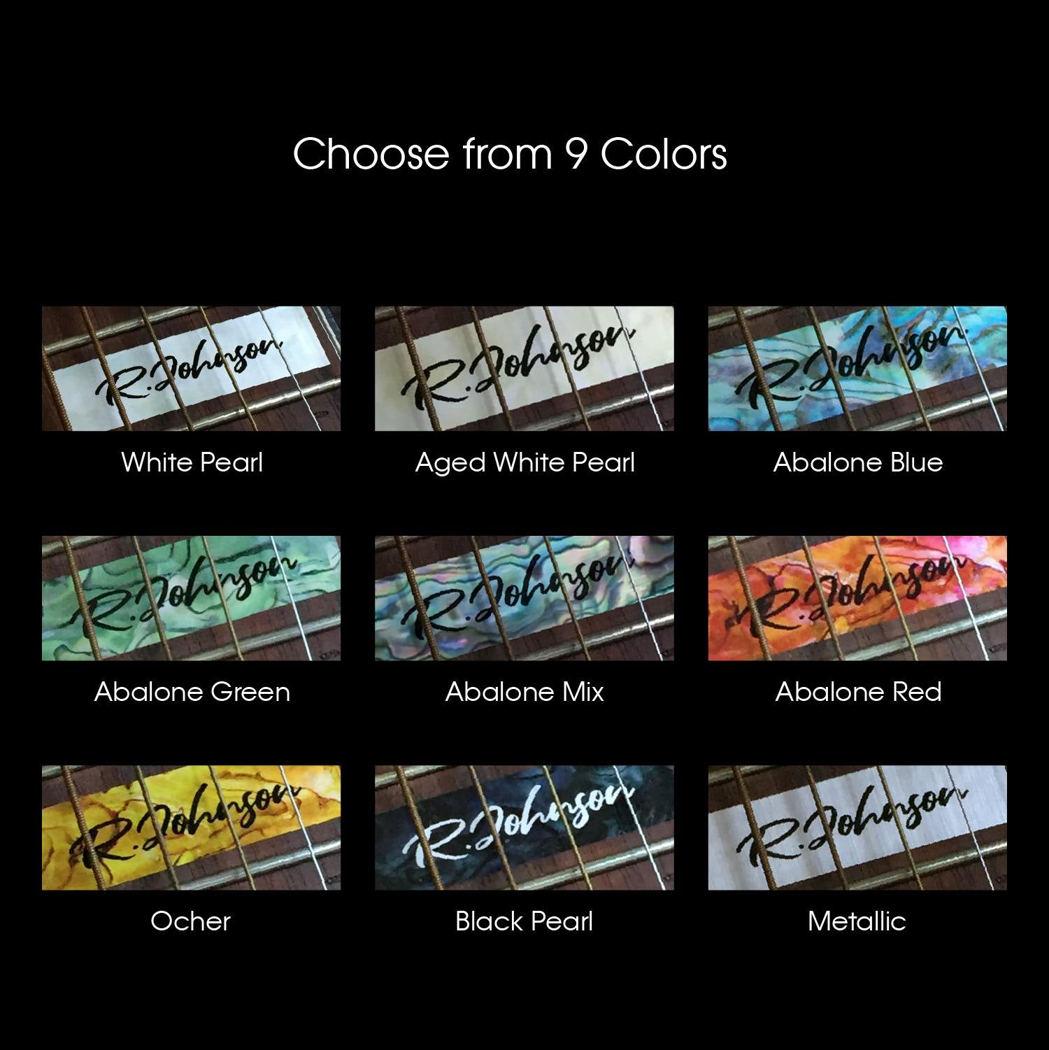 Custom-Made High Position Fret Marker for 5-String Bass - Inlay Stickers Jockomo