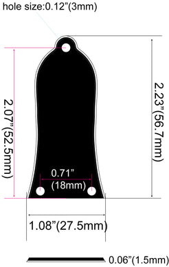 Bell/Flat Bottom 3-Hole Custom Engraved Truss Rod Cover - Inlay Stickers Jockomo