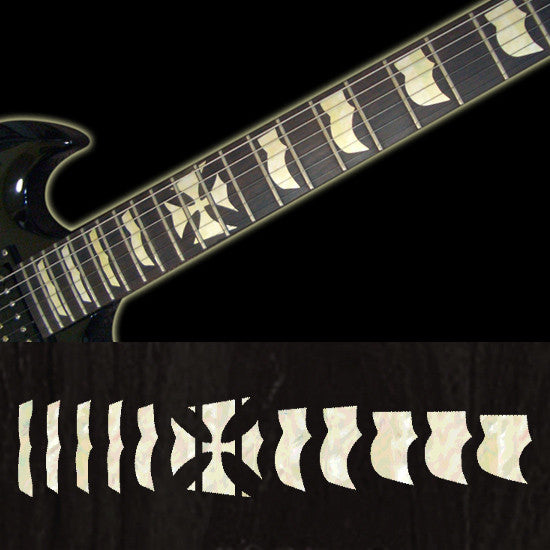 James Hetfield ESP style Iron Cross fret markers - Inlay Stickers Jockomo
