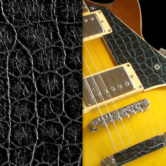 Faux-Leather Sticker /Crocodile Skin (Black) - Inlay Stickers Jockomo