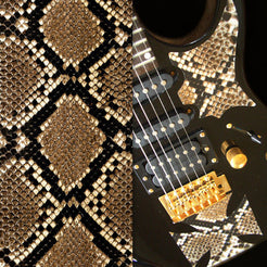 Faux-Leather Sticker /Snake Skin (Brown) - Inlay Stickers Jockomo