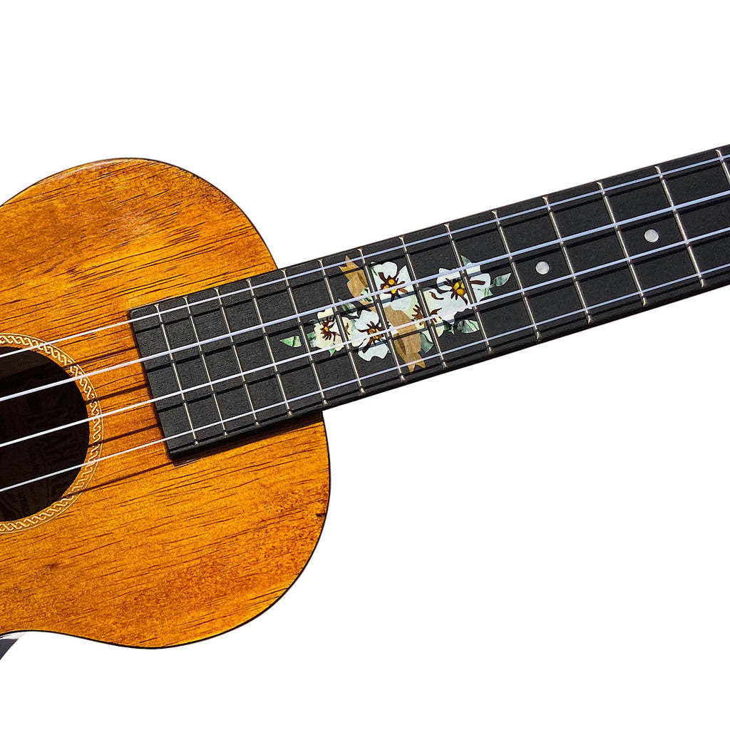 Hibiscus - Fret Markers for Ukuleles - Inlay Stickers Jockomo