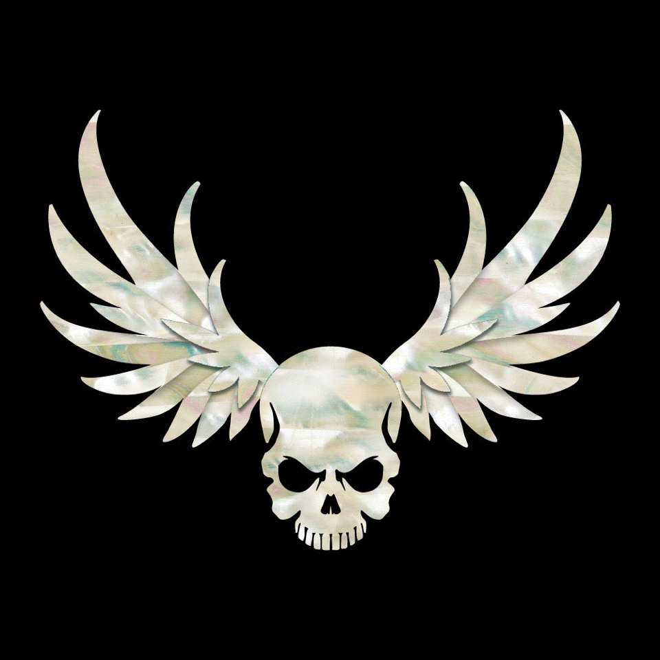 Winged-Skull - Inlay Stickers Jockomo