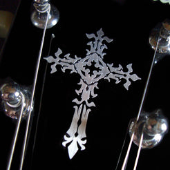 Metallic Gothic Cross (Large & Small) - Inlay Stickers Jockomo