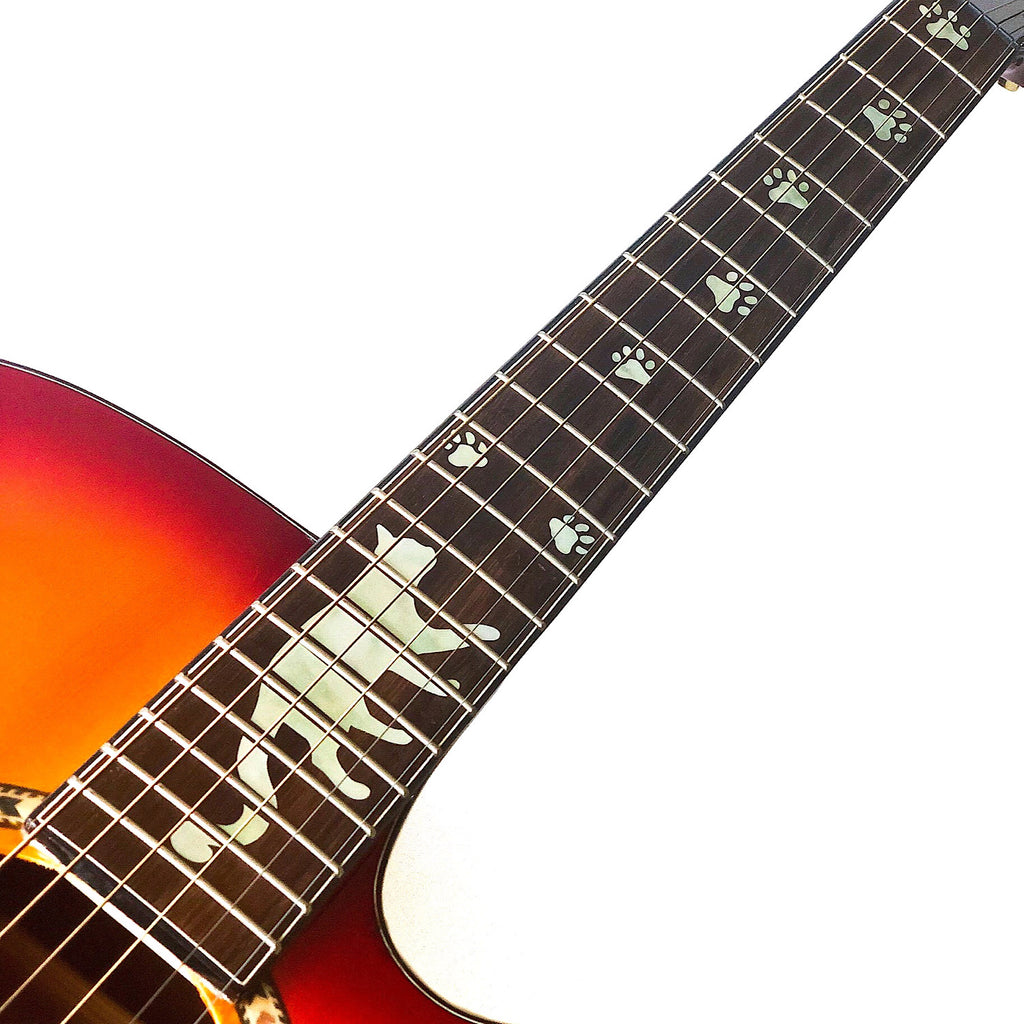 Cat Foot Prints / Paws - Fret Markers for Guitars – Inlay Stickers Jockomo