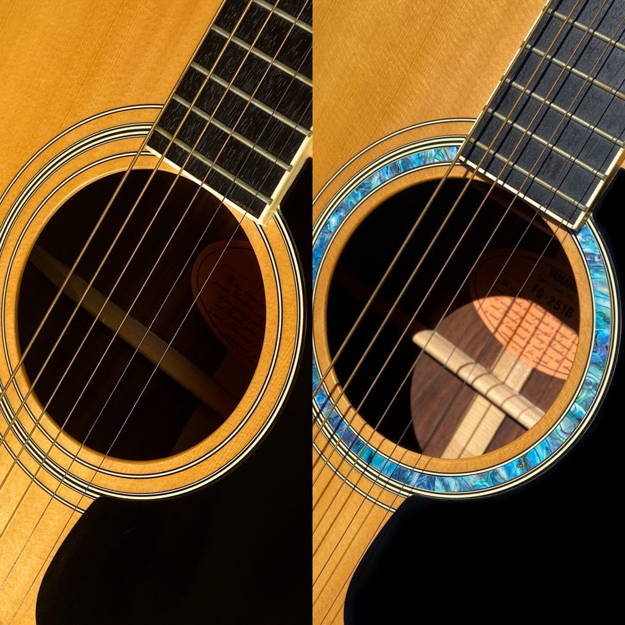 Rosone Per Chitarra Acustica KAISH – Padauk Con Intarsio In Abalone 110x8mm